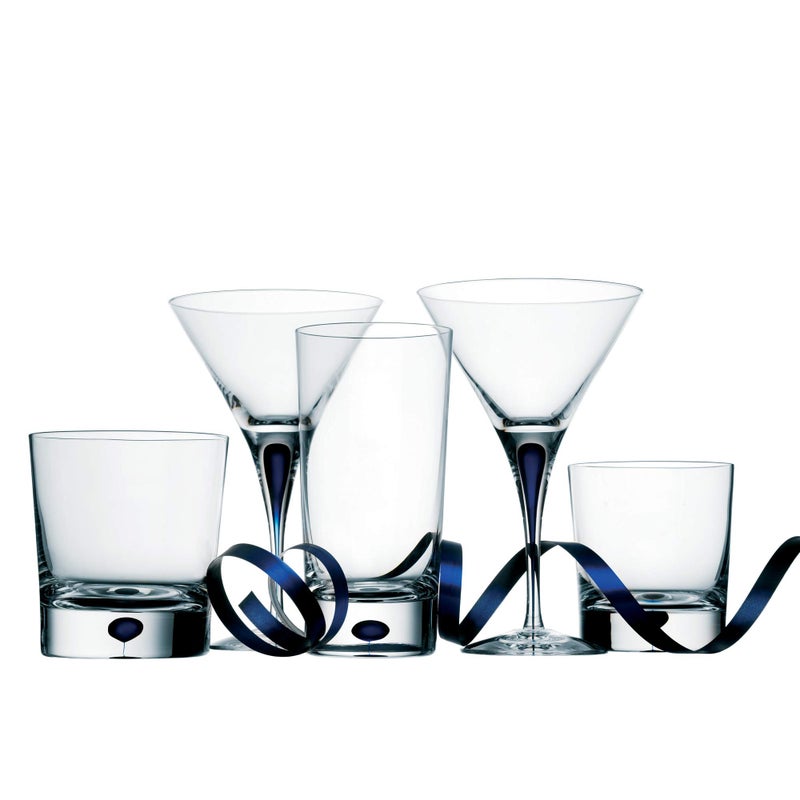 Orrefors Intermezzo Blue 8.3 Ounce Old Fashioned/Whiskey Glass - Image 2